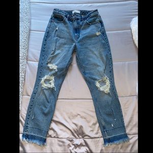 Abercrombie & Fitch Curve Love Mom Jeans